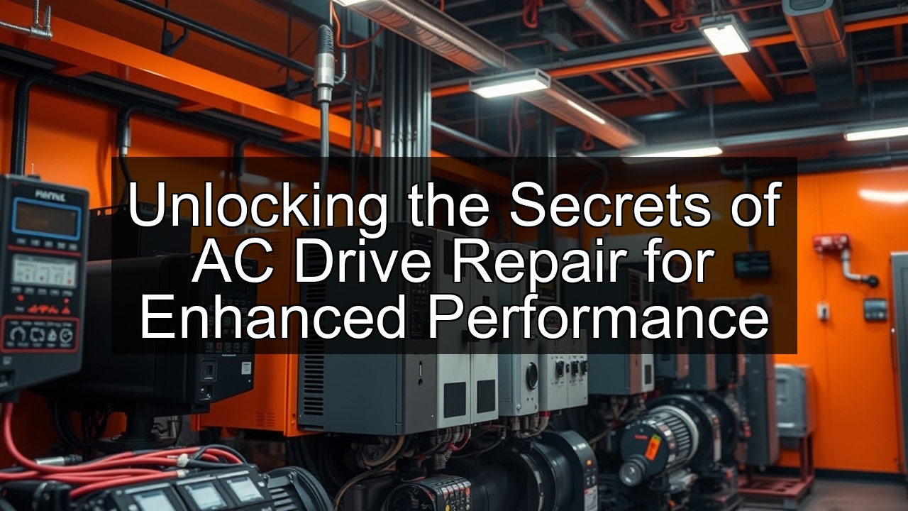 frequency ac drive inverter drives ac motor repair maintenance