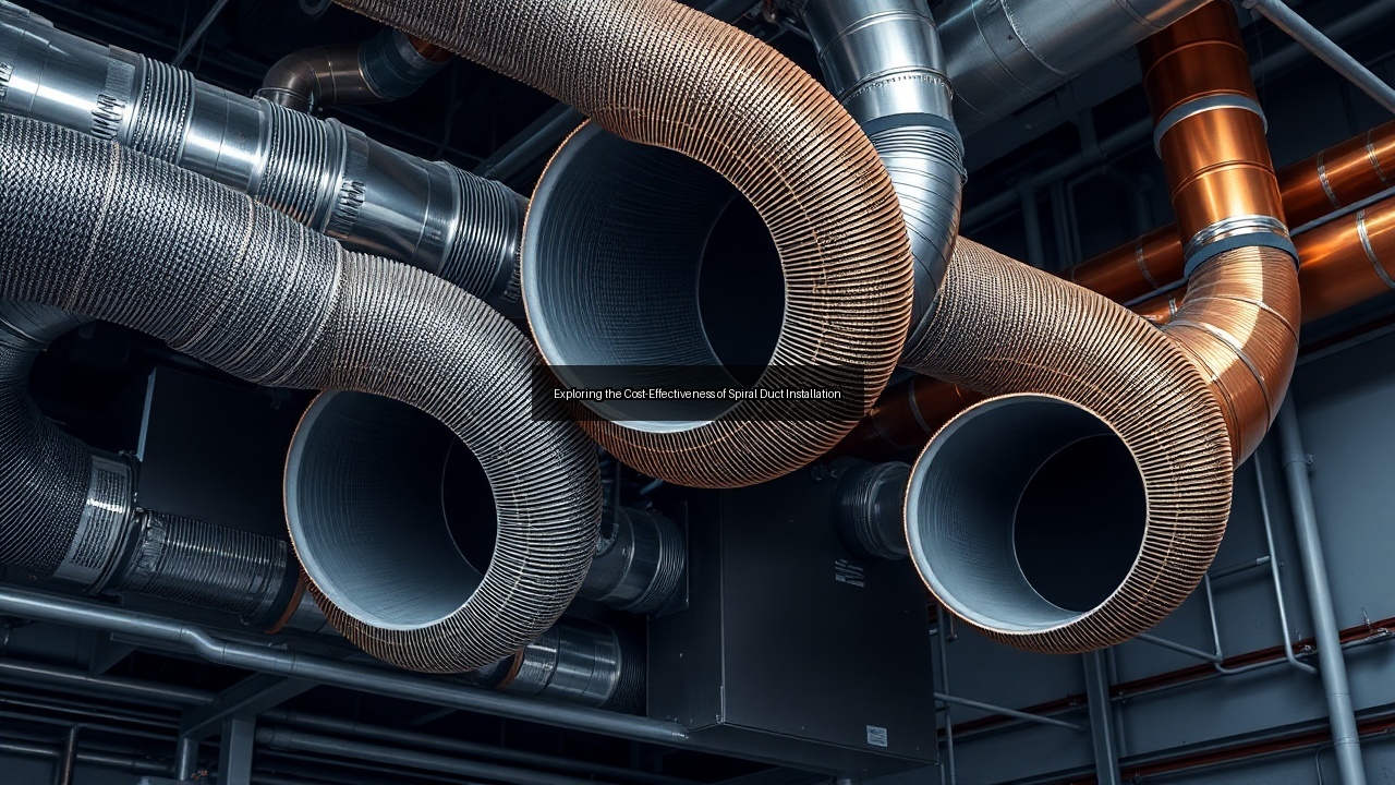 reducer spiral duct installation heating and cooling spiral ducting hvac system
