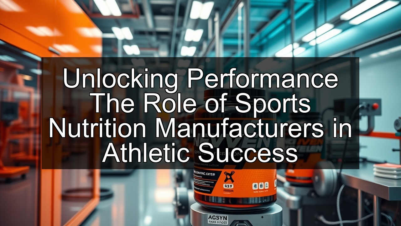 productivity sports nutrition distributor nutraceutical nutrition fda